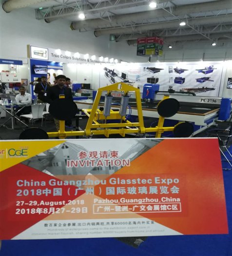 2018华南广州专业玻璃展走进印度玻璃展宣传-效果显著 (2)
