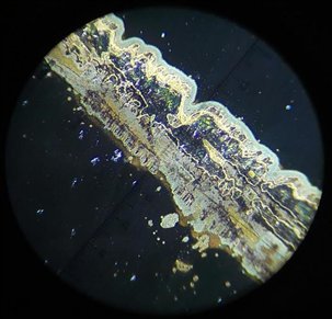 划伤造成氧化脱膜