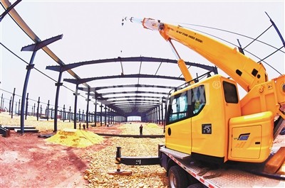 某地“被动式”低能耗建筑新材料项目施工工地